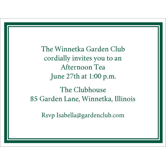 Simple Frame Small Invitations
